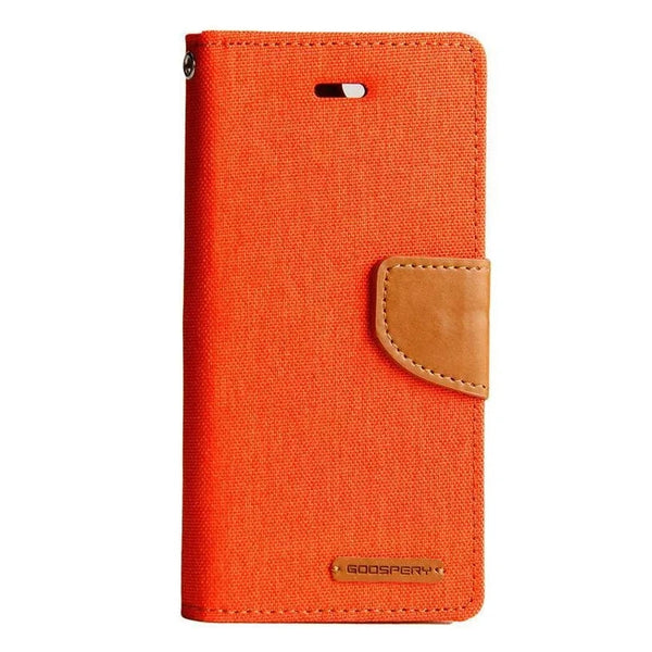 Goospery Galaxy S21 Canvas Fabric Flip Wallet Case Cover