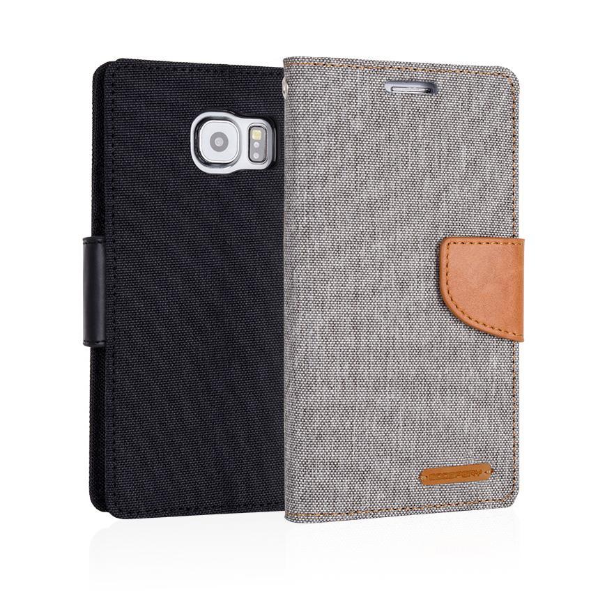 Goospery Note S20 Ultra Canvas Fabric Flip Wallet Case Cover