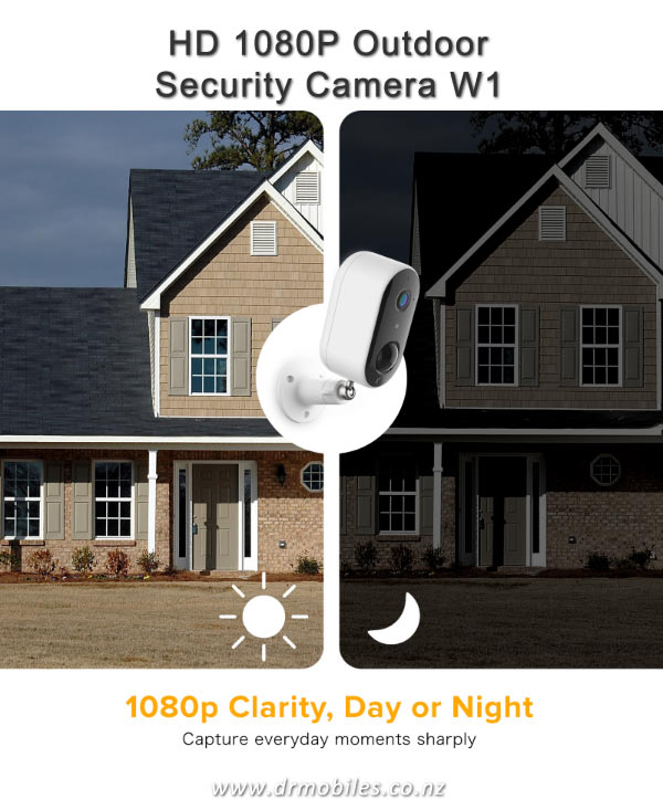 Laxihub W1 - Outdoor 1080P WiFi Outdoor Security Camera IP65